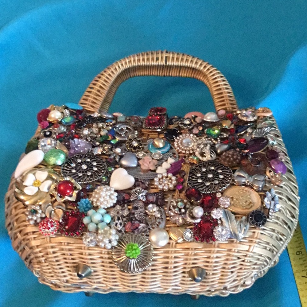 Embellished Multicolor Women's Bag - Picture 5 of 8